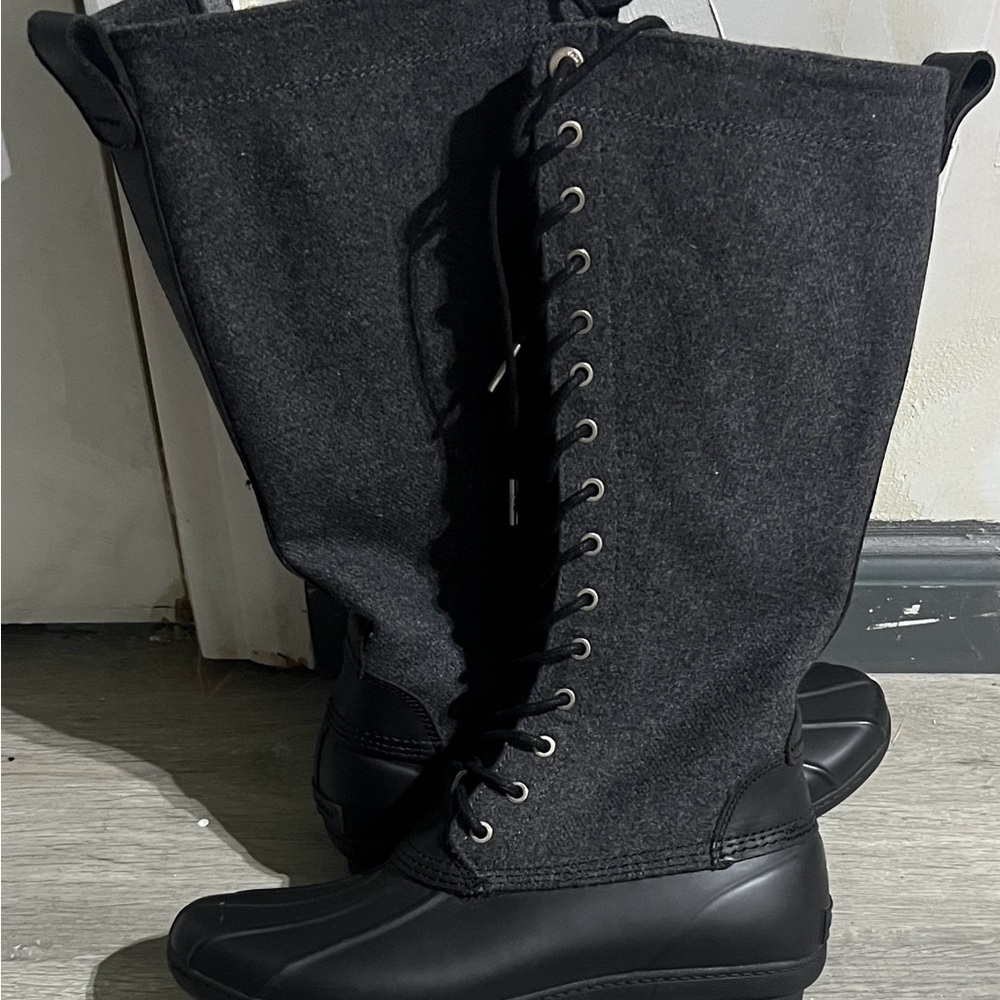 Michael Kors Black Lace-Up Women's Boots